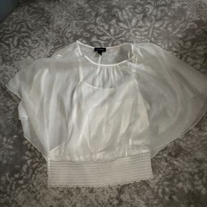 Flowy sleeve dressy top